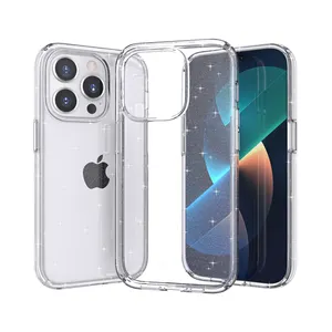 Saiboro Design for iPhone 12 Pro Max Clear Case,[Non Yellowing] Hard Acrylic Back with TPU+PC Clear Black Bumper,Shockproof Anti Drop Protective Phone Case