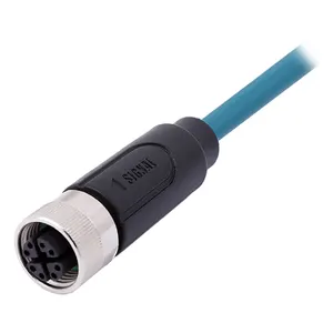 M12 Male Female Assembly Connector Y Coding Crimp Waterproof IP67 Ideal For Secure And Reliable Connections