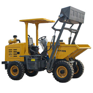 Harga murah 4 roda penggerak situs mini truk dumper FCY20S tipping hopper konstruksi pertanian pengangkut diri - Product Image 1