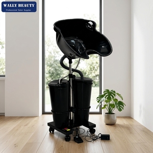 Bac à shampoing portable Wally Beauty avec système à 2 seaux et pompe à eau pour équipement <span class=keywords><strong>de</strong></span> <span class=keywords><strong>salon</strong></span> - Product Image 1