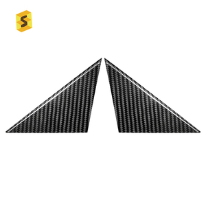<span class=keywords><strong>ES</strong></span> fibre de carbone voiture A-pilier triangulaire fenêtre panneau accessoires extérieurs décoration pour <span class=keywords><strong>Fiat</strong></span> <span class=keywords><strong>500</strong></span> 2012-2023 pré restyling - Product Image 6