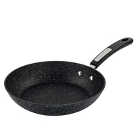 Wajan Penggorengan Aluminium Die Cast 24cm, Anti Lengket Batu Maifan, Tahan Gores, untuk Omelet dan Steak, Cocok untuk Kompor Induksi dan Gas