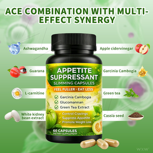 Capsules de contrôle de l'appétit et de la satiété, marque privée, OEM, ODM, formule personnalisée, favorise la gestion du poids et une alimentation saine - Product Image 2