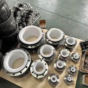 Nhà cung cấp Trung Quốc kháng hóa chất PTFE lót cao su mở rộng Doanh DIN tiêu chuẩn mặt bích duy nhất Bóng cao su mở rộng doanh - Product Image 5