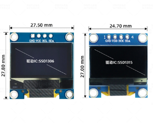 Módulo OLED de 1.3 Pulgadas SSD1315 128*64 4 Pines AI I2C Paralelo de Fábrica - Product Image 5