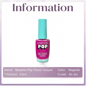 Esmalte de Uñas Pop, Colección de Colores Brillantes, Alta Pigmentación, Acabado Brillante, Larga Duración, Resistente a Desportilladuras, Secado Rápido, Calidad Profesional - Product Image 2