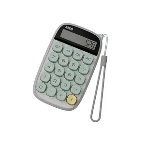 Kalkulator warna-warni 10 Digit kalkulator tampilan LCD besar daya ganda genggam untuk kantor harian dan dasar