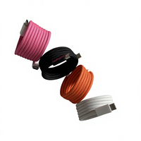 Câble de charge magnétique Type-C vers Type-C 240W avec tissage en tissu tressé pour tablette PC et appareils Android