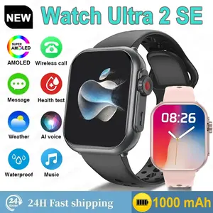 Ultra 2 SE Herren Damen 1000mAh Herzfrequenz 100 Sportarten für Anrufe GPS-Tracking Wasserdichte Smartwatch iOS Android - Product Image 2