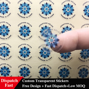 Tùy chỉnh không thấm nước trong suốt Vinyl rõ ràng logo nhãn dán nhãn cho chai mỹ phẩm bao bì nhãn với logo - Product Image 2