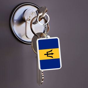 Wholesale Custom Barbados Keychain Acrylic Material Double-Sided Printing Exquisite Workmanship - Product Image 5