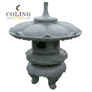 AZ jardin lanternes décoratives en pierre japonaise lanterne de jardin LA009 Kodai rokaku <span class=keywords><strong>Yukimi</strong></span> lanternes à cadre en bois - Product Image 4