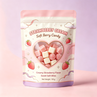 Sachets personnalisés pour bonbons, qualité alimentaire, à fermeture éclair, pochettes Mylar pour sucettes avec fenêtre