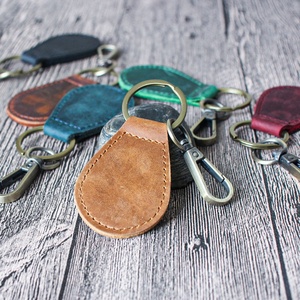 Best Quality Keychain Custom logo <b>Key</b> Holder <b>Leather</b> Travel Car <b>Key</b> Pouch Keyring for <b>Key</b> Holder - Product Image 5