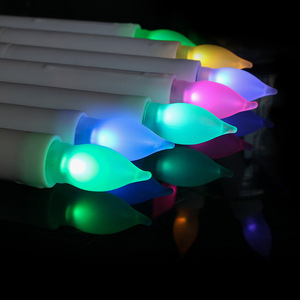 AA Batteries Powered Flameless LED Pillar Candles Battery-Operated Electronic Simulation Candles for <b>Witch</b> Christmas LED Candles - Product Image 6