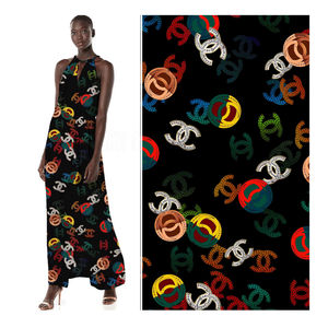 重30*68 120gsm放电印花梭织somali bati人造丝织物女裙 - Product Image 3