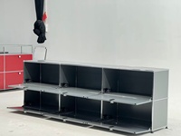 Maßgefertigter Moderner Edelstahl-Modulschrank Direkt vom Hersteller Hochwertig und Rekonfigurierbar für Sideboard und Schlafzimmer-Display