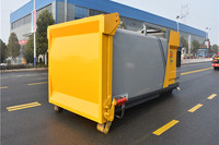 Station de compactage de déchets mobile intelligente de 8 à 18 m³ avec trémie et élévateur de conteneurs