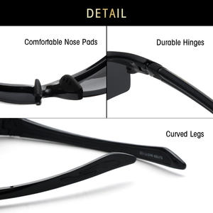 Lunettes de soleil de sport Grey Jack 1504, monture intégrale, verres TAC, protection UV400, unisexe adulte - Product Image 3