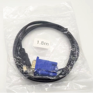 Mạ Vàng 1080P 1m 1.5m <span class=keywords><strong>3M</strong></span> 5m HDMI để <span class=keywords><strong>VGA</strong></span> Cáp HDMI Nam để VGA15 pin nam HDMI để <span class=keywords><strong>VGA</strong></span> chuyển đổi cáp - Product Image 3