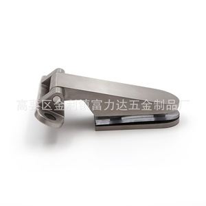 Stainless Steel Shower Door Hinge 180 Degree Brushed Finish Frameless Glass <b>Hardware</b> For Bathroom Sliding Door - Product Image 1