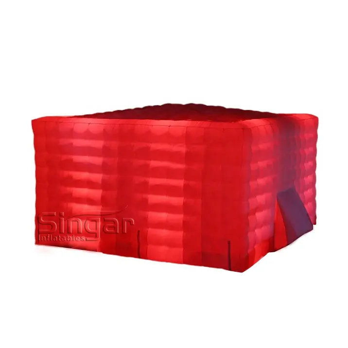 8m 26ft party tent inflatable lighted cube party tent giant cube inflatable tent for night club