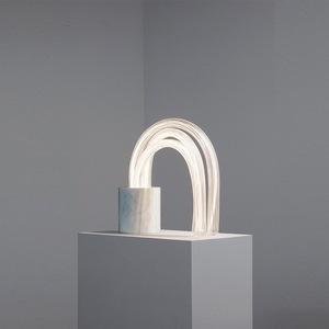 Nordic Postmodern Creative Glass <b>Table</b> Lamp <b>Minimalist</b> Arched <b>Bedside</b> for Living Room and Bedroom Showroom Designer Product - Product Image 5