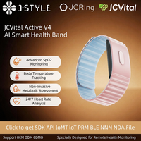 Pulsera Inteligente JCVital V4 SDK APL OEM ODM con Sensor de SpO2 y Frecuencia Cardíaca para Atención Médica Remota