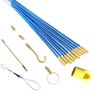 10 piezas 4mm varillas <span class=keywords><strong>de</strong></span> <span class=keywords><strong>fibra</strong></span> <span class=keywords><strong>de</strong></span> <span class=keywords><strong>vidrio</strong></span> <span class=keywords><strong>de</strong></span> 10m Cable <span class=keywords><strong>de</strong></span> 1m X 10 electricistas extractor barras cables dibujar empujar a - Product Image 1
