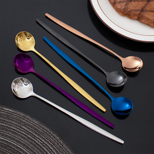 Bán buôn thanh dài xử lý thép không gỉ muỗng kem muỗng - Product Image 6