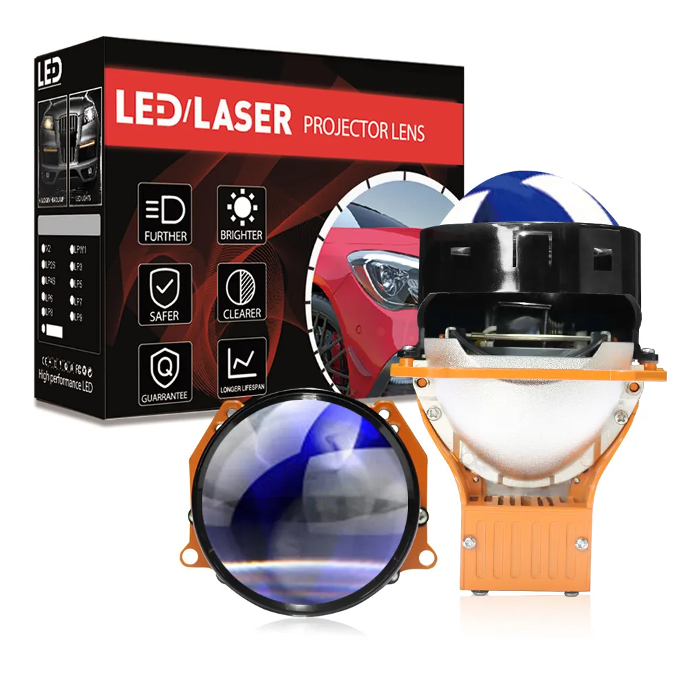 Xenplus farol de led para projetor 12v, luz azul, feixe alto 220w, 10w, rhd, lr