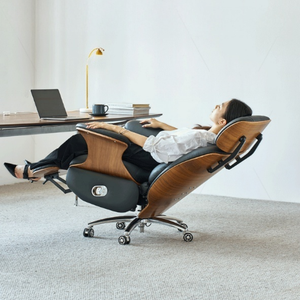 Luxury Ergonomic Office Chair with 160° Recline, USB Charging, Massage Lumbar <b>Support</b> & Adjustable Height - Product Image 1