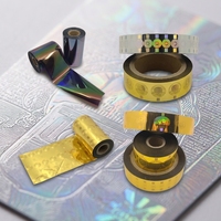 Feuille de marquage à chaud holographique 3D personnalisée KC pour textiles - Durable et écologique Modèle 262