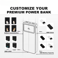 Batterie externe OEM, charge rapide, chargeur portable, banques d'alimentation et station d'alimentation 10000mAh 20000mAh, banque d'alimentation 20000mAh avec logo