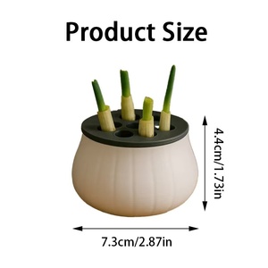 Boîte de culture hydroponique pour oignons, sans terre, recyclable, régénérative, pour <span class=keywords><strong>la</strong></span> maison, <span class=keywords><strong>la</strong></span> cuisine, le balcon, boîte à oignons - Product Image 6