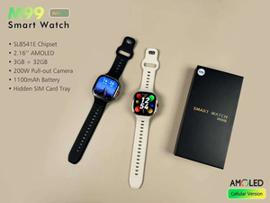 <span class=keywords><strong>Smartwatch</strong></span> 4G 5G M99 con Schermo Amoled 2.16", GPS, NFC, <span class=keywords><strong>Wifi</strong></span>, 3+32GB, 1100mAh, Fotocamera, Videochiamate, Playstore, Rete Android - Product Image 2