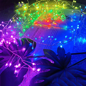 Trong nhà-ngoài trời thông minh RGB <span class=keywords><strong>LED</strong></span> Strip Lights RGB điểm kiểm soát dây đồng giáng sinh chuỗi Lights IP65 cho thời tiết kháng - Product Image 1