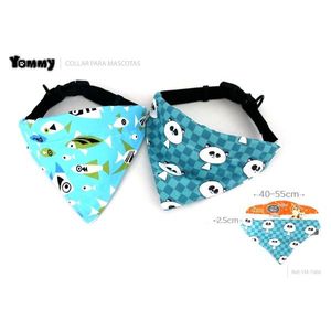 Yommy <b>Pet</b> <b>Collar</b> Bandana 41-45cm For Dogs Cats With Fish And Panda Print - Product Image 2