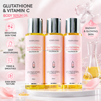 OEM ODM Huile de soin corporel à la vitamine C naturelle extra forte pour éclaircir, hydrater et masser la peau noire, huile éclaircissante pour la peau
