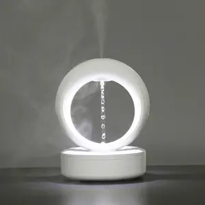 2024 nova luz noturna difusor de aroma ultra-sônico névoa fria anti-gravidade design criativo gota de água umidificador de ar anti-gravidade