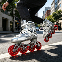 Patins à roulettes en fibre de carbone pour adultes, patins à roulettes de slalom professionnels, cadre en aluminium CNC, roues de 80 mm, sports de plein air