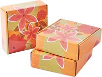 Boîte cadeau pliable avec motif floral imprimé, boîte d'emballage cadeau avec collier de perles pour la fête des mères, mariage, fête