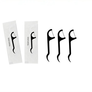 50pcs Đen sinh thái thân thiện nha khoa xỉa răng Flosser dính phân hủy sinh học bạc hà tre than nha khoa xỉa Picks - Product Image 5