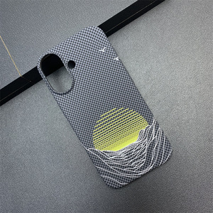 Per <span class=keywords><strong>Apple</strong></span> 16Promax per Kevlar modello in fibra di carbonio custodia per telefono cellulare di lusso mare luna <span class=keywords><strong>14</strong></span> grande foro copertura protettiva impugnatura del telefono - Product Image 6