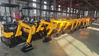 Mini-excavatrice hydraulique YUMO de 0,8 tonne, 1 tonne, 1,5 tonne, 2 tonnes, 3 tonnes, moteur Eaton, PLC, excavatrice compacte sur chenilles, garantie 1 an