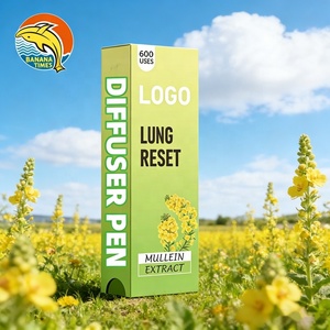 Diffuseur à base de plantes de molène avec des extraits de molène, de thym et de menthe pour nettoyer les poumons, améliorer la respiration, aromathérapie buccale, rafraîchissement - 800 utilisations - Product Image 1