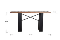 Table console en bois KD, table d'entrée, meuble de couloir étroit, meuble de rangement pour salon et chambre