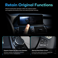 Ewaygps Pantalla Inteligente CarPlay de 10.25 Pulgadas, CarPlay Inalámbrico Portátil, Navegación GPS con Apple Android Auto para BMW X1 E84