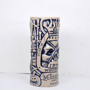 Prêt à expédier – Nouveaux gobelets Tiki en porcelaine, style américain, créatifs et durables, motif momie squelette, pour cocktails hawaïens - Product Image 3