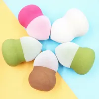 Éponge de maquillage en microfibre en forme de gourde, en gros, avec logo personnalisé, professionnelle, double usage sec/humide, douce